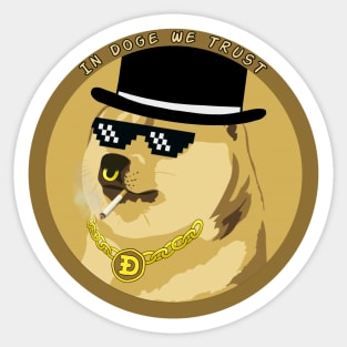 Gangster Doge Sticker